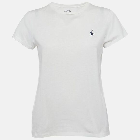 Ralph Lauren Tops - Polo Ralph Lauren White Cotton Knit Crewneck T-Shirt S